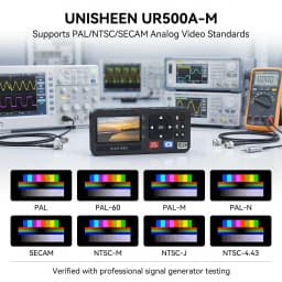UNISHEEN HD Video Capture Box 1080P Video to Digital Converter with 3" Screen, 4K HDMI/CVBS/VGA/YPBPR Inputs Video Recorder
