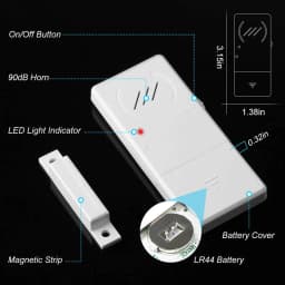 Elecpow Refrigerator Door Alarm 90dB Loud 60 Seconds Time Delay Ultra-Slim Fridge Alarm Window Open Alarm Home kid Safety Alarm