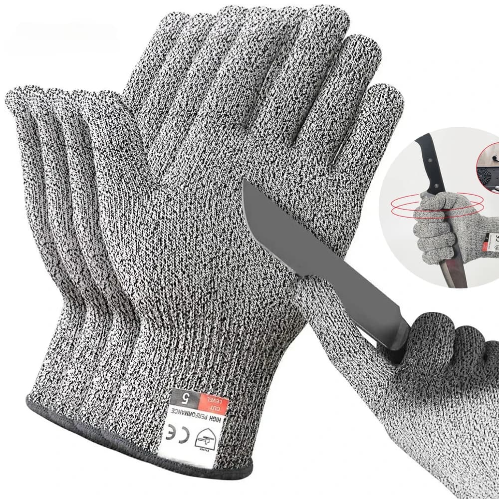 HPPE Level 5 Safety Anti Cut Resistant Gloves High-strength Industry Kitchen Anti-Scratch Anti-cut Glass Cutting Multi-Purpose