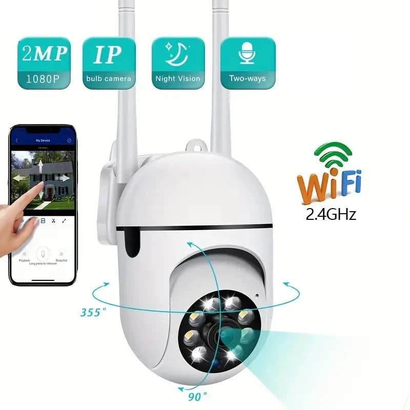 A7 3mp Wifi Bewakingscamera Automatische Menselijke Tracking 4x Digitale Zoom Waterdichte H.264 Audio Beveiliging Tracking Nacht
