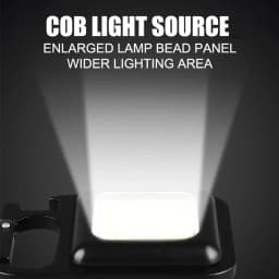 800LM LED Small Rechargeable COB Keychain Flashlights Portable Emergency Lamps Strong Magnetic Repair Work Outdoor Camping Light