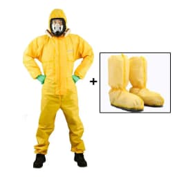 One Piece Chemical Work Coverall Protective Clothing Hazardous Chemical Liquid Sulfuric Acid And Alkali Resistant Protection