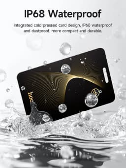 E92 Anti-Loss Wallet Card with GPS Tracking Bluetooth Device Finder Ultra-Thin Wireless Charging Smart Tag for iPhone
