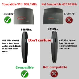 1-10pcs 868MHz Garage Remote Control Digital 304 302 384 382 313 321 323 868 Gate Opener Hand Transmitter