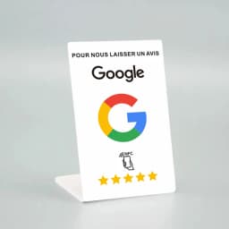 German French Arabic Italian Spanish Portuguese Hebrew Writing Google Reviews NFC Stand Tap URL Social Business Review Cards