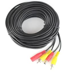5 10 20 Meters DC Power RCA AV Video 12V Extension Cable for Car Truck Bus Parking Home Security Surveillance CCTV Camera