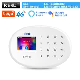 KERUI W204 4G WIFI GSM Alarm System Touch Panel Home Security Tuya Smart RIFD APP Remote Control Burglar PIR Door Sensor Siren