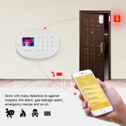 KERUI W204 4G WIFI GSM Alarm System Touch Panel Home Security Tuya Smart RIFD APP Remote Control Burglar PIR Door Sensor Siren