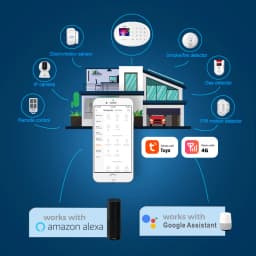 KERUI W204 4G WIFI GSM Alarm System Touch Panel Home Security Tuya Smart RIFD APP Remote Control Burglar PIR Door Sensor Siren