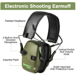 Electronic Damper Sports Shooting Earmuff Sports Shooting Impact Outdoor Anti-Noise Headset for Howard Leight Impact Sports