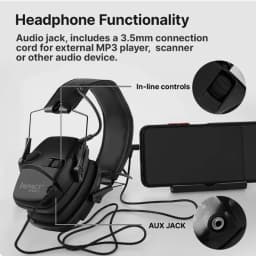 Electronic Damper Sports Shooting Earmuff Sports Shooting Impact Outdoor Anti-Noise Headset for Howard Leight Impact Sports