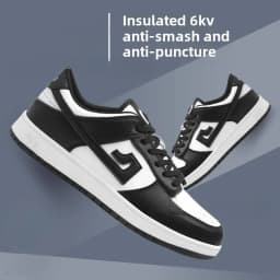Labor protection shoes with anti smashing and anti piercing 6KV lightweight, anti slip, comfortable, durable and safe protection