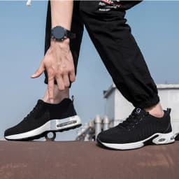 Steel Toe Safety Shoes Men Women Security Protection Work Shoes Lightweight Safety Boots Air Cushion Indestructible Shoes
