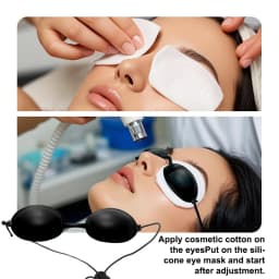 Silicone Protectve Eye Goggle For Laser LED UV Lamp Treatment Flexible UV Eye Protection Sunbed Tanning Goggles Mask