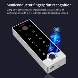 Video Intercom WiFi Fingerprint Access Control Keyboard Door Opener and No Monitor Intercom Support Tuya App Control System