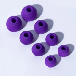 HUAK 4 Pairs Wired Earphone Noise Reduction Silicone Replacement Ear Plugs Soft Earbuds Cap in Ear Headphone Eartip L M S XS