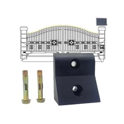 Security-Grade Gate Stop – Reinforced Rubber Limit Mount for Heavy Automatic Swing Gates