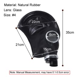 Creative Black Full Face Ghost Gas Mask Respirator Rubber Chemical Prevention Mask Hood RD40 40mm For Painting Spray Pesticide
