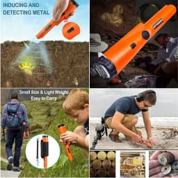 Waterproof Positioning Rod Detecting With Bracelet LED Lights Handheld Metal Detector GP-pointer Pinpointing For Treasure Search