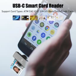 Zoweetek Type-C ID Smart Card Reader Electronic DNI Reader for IC DNIE Chip DNI Smart Card ZW-12026-4C