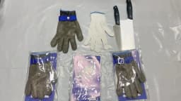 Stainless Steel Gloves Anticut Safety Cut Resistant Hand Protective Metal Glove Meat Mesh For Butcher Wire Knife Proof Cut Glove