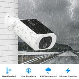 Tuya Wifi Solar Bullet Camera Outdoor 5MP Waterproof Battery Powered CCTV Surveillance Security Camera Wireless Two Way Audio