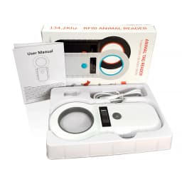 134.2KHz RFID Animal Reader 15 Digits 125KHz Pet ID Scanner EMID FDX-B ISO 11784/85 Microchip Tag Registration For Cow Fish Dog