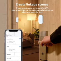 2 In 1 Zigbee Door Window Sensor With Lux Light/Vibration Sensor Home Security Alarm Door Detector Support Home Assistant Z2M
