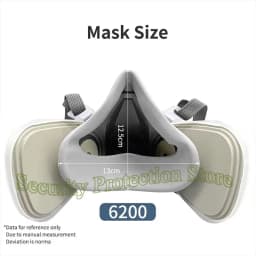 6200 7502 Gas Mask Half-face Dust Shield 5N11 Particle Filters Safety Respirator Mask Industrial Labor Paint Spray