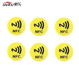 5YOA 6pcs NFC Ntag213 Ntag215 Ntag216 TAG Sticker 213 13.56MHz Universal Label RFID Token Patrol Ultralight