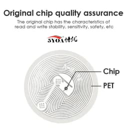 5YOA 6pcs NFC Ntag213 Ntag215 Ntag216 TAG Sticker 213 13.56MHz Universal Label RFID Token Patrol Ultralight