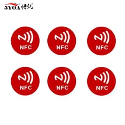 5YOA 6pcs NFC Ntag213 Ntag215 Ntag216 TAG Sticker 213 13.56MHz Universal Label RFID Token Patrol Ultralight