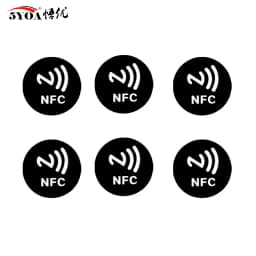 5YOA 6pcs NFC Ntag213 Ntag215 Ntag216 TAG Sticker 213 13.56MHz Universal Label RFID Token Patrol Ultralight