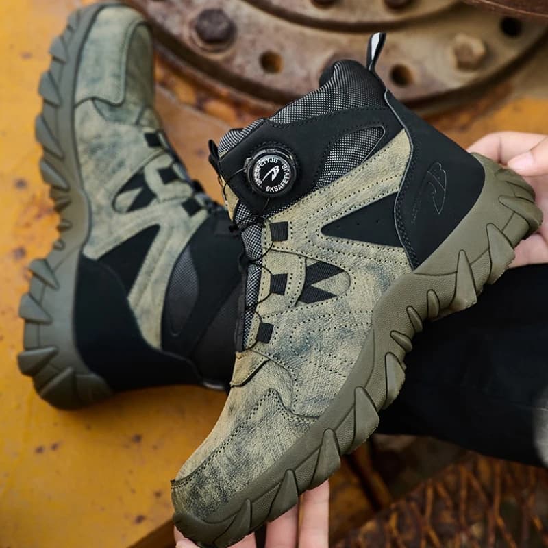Work Safety Shoes Smash-proof and Puncture-proof Sports Safety Shoes Outdoor Mountaineering Wear-resistant Steel Boots