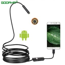 7.0/5.5 MM IP67 Waterproof Endoscope Camera 6 LEDs Adjustable USB Android Flexible Inspection Borescope Cameras for Phone