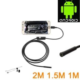 7.0/5.5 MM IP67 Waterproof Endoscope Camera 6 LEDs Adjustable USB Android Flexible Inspection Borescope Cameras for Phone