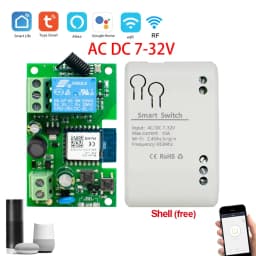 Tuya Smart Life App,WIFI Garage Door Opener Controller,Timer,Door Open/Close Monitor, Voice Control with Alexa/Google Assistant