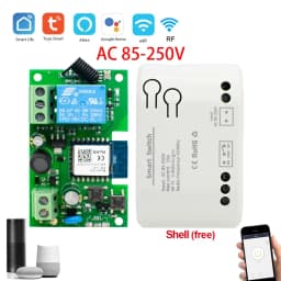 Tuya Smart Life App,WIFI Garage Door Opener Controller,Timer,Door Open/Close Monitor, Voice Control with Alexa/Google Assistant