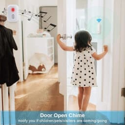 Elecpow Wireless Door And Window Alarm Sensor Door Open Chime 36 Ringtones Shop Store Welcome Chime LED Flashing Light