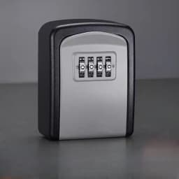 Black/Gold/Silver Metal Key Lock Box Outdoor Wall Mounted Key Holder Organizer 4 Digit Combination Security Storage Secret Box