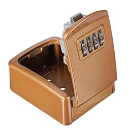 Black/Gold/Silver Metal Key Lock Box Outdoor Wall Mounted Key Holder Organizer 4 Digit Combination Security Storage Secret Box