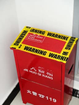 1/Roll 48mmx25m Yellow Warning Tapes Caution Keep Out Sign Barrier Safety Reminder Sticker For Store Warehouse Factory School