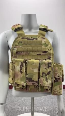 6094 Military Tactical Vest Body Armor Combat Army CS Gear Hunting Plate Carrier Airsoft Accessories Wargame Pouch Molle Vest
