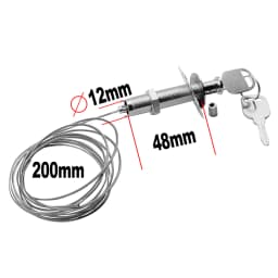 Garage Door Release Emergency Key Lock 1m 2m Cable Length for Sliding Flap Garage Easy to install