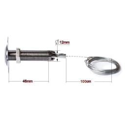 Garage Door Release Emergency Key Lock 1m 2m Cable Length for Sliding Flap Garage Easy to install
