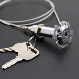 Garage Door Release Emergency Key Lock 1m 2m Cable Length for Sliding Flap Garage Easy to install