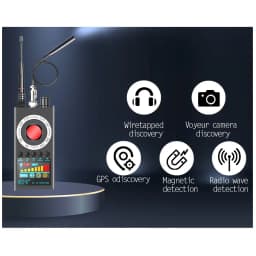 New K19+ Eavesdropping Hidden Camera Detector RF Wireless Gsm Sound Signal GPS Tracker Cam Detector Bug Finder