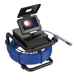 Pipe Inspection Camera 5in+ Self-Leveling 512HZ Transmitter+Audio Recording +DVR Drain Sewer Inspection Video Endoscope Camera