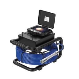 Pipe Inspection Camera 5in+ Self-Leveling 512HZ Transmitter+Audio Recording +DVR Drain Sewer Inspection Video Endoscope Camera