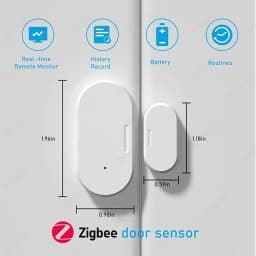 Zigbee Door Window Sensor Open Closed Detector Security Wireless Burglar Alarm Door Sensors Support Alexa Home Assistant Z2M